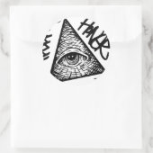 Pyramid Eye Runder Aufkleber (Tasche)