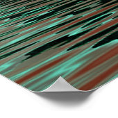 pyramid in the water with green sun poster (Ecke)