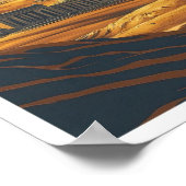 Pyramid Kairo Ägypten Vintage Reise Illustration Poster (Ecke)