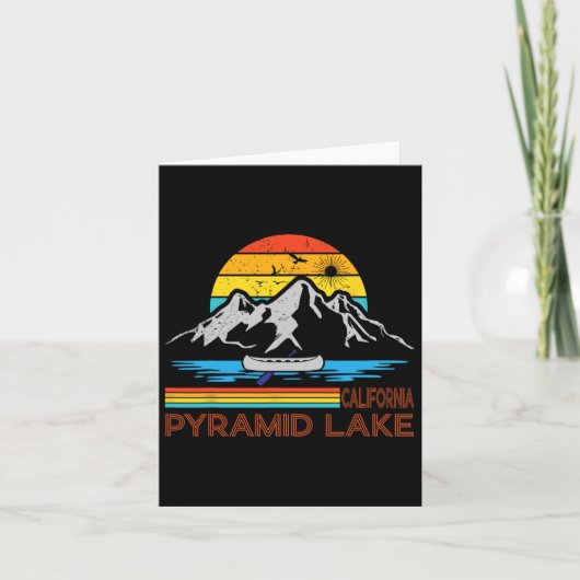 Pyramid Lake California Karte (Vorderseite)