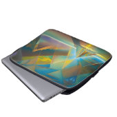 Pyramid Landscape Geometric Abstract Design Laptopschutzhülle (Vorne Knopf)