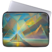 Pyramid Landscape Geometric Abstract Design Laptopschutzhülle (Vorderseite)