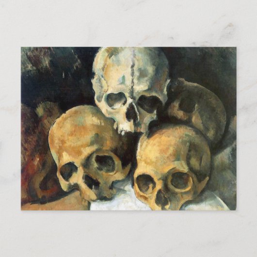 Pyramid of Skulls Paul Cezanne Postkarte (Vorderseite)