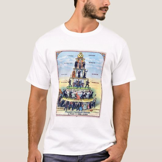 Pyramid of the Capitalist System 1911 Poster T-Shirt (Vorderseite)