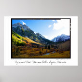 Pyramid Peak & Maroon Bells, Aspen, Colorado Poster (Vorne)