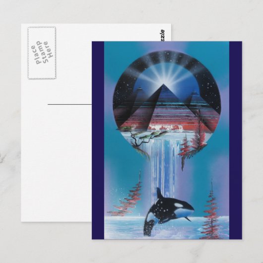 Pyramid Postcard Postkarte (Vorne/Hinten)