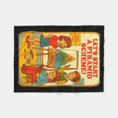 Pyramid Scheme Funny Blackcraft Cult Dark Humor Sa Fleecedecke (Vorderseite (Horizontal))
