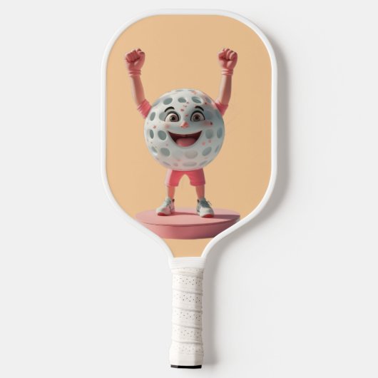 Pyramid Smash - Ägypten Pickleball Design Pickleball Schläger (Rückseite)