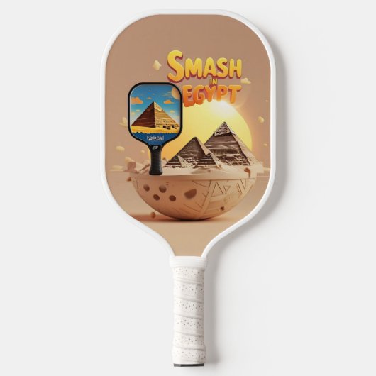 Pyramid Smash - Ägypten Pickleball Design Pickleball Schläger (Vorderseite)
