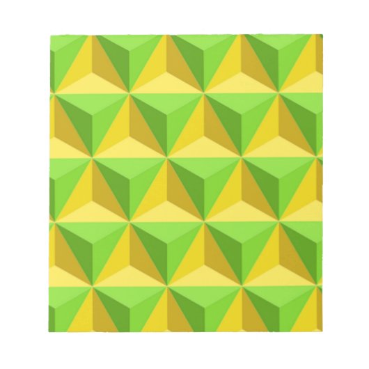 PYRAMID TRIANGLE PATTERN NOTIZBLOCK (Vorderseite)