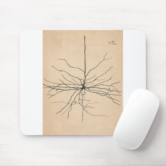 Pyramida Neuron Zeichnend Santiago Ramon y Cajal Mousepad (Mit Mouse)