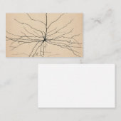 Pyramida Neuron Zeichnend von Santiago Ramón Y Caj Visitenkarte (Vorne/Hinten)