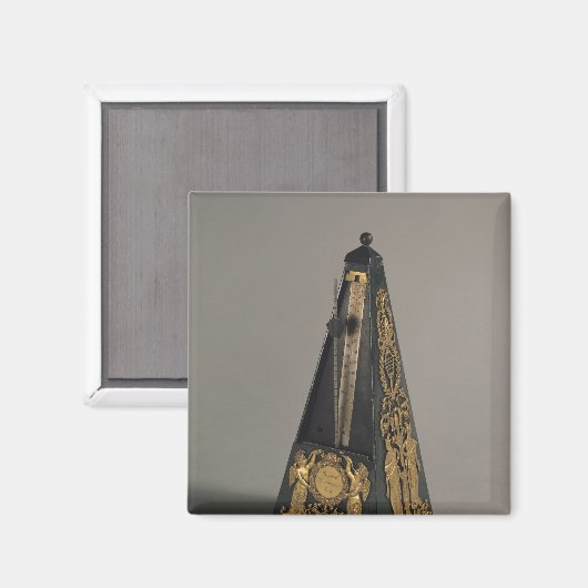 Pyramidal Metronom, 1815 Magnet (Vorderseite/Rückseite)