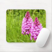 Pyramidal Orchid Mouse Mat Mousepad (Mit Mouse)