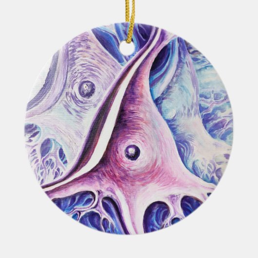 Pyramidale Neuronen Keramik Ornament (Vorne)