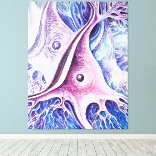 Pyramidale Neuronen Leinwanddruck (Insitu (Holzboden))