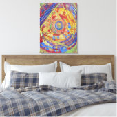 Pyramide Abstrakt Leinwanddruck (Insitu (Schlafzimmer))