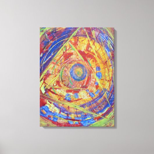 Pyramide Abstrakt Leinwanddruck (Vorderseite)