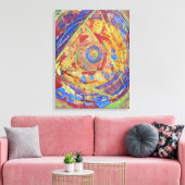 Pyramide Abstrakt Leinwanddruck (Insitu (Wohnzimmer))