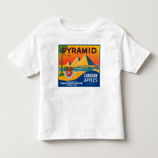 Pyramide Apple beschriften - Penticton B.C. Kanada Kleinkind T-shirt (Vorderseite)