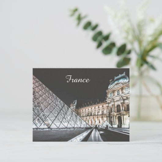 Pyramide aus Louvre Postkarte (Stehend Vorderseite)