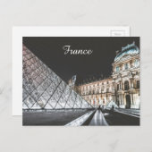 Pyramide aus Louvre Postkarte (Vorne/Hinten)