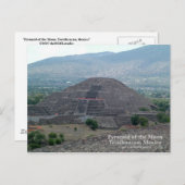 Pyramide der Mondpostkarte Postkarte (Vorne/Hinten)