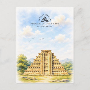 Pyramide der Nischen in El Tajín, Mexiko Reise Feiertagspostkarte
