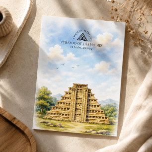 Pyramide der Nischen in El Tajín, Mexiko Reise Feiertagspostkarte