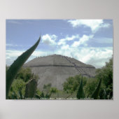 Pyramide der Sonne, Teotihuacan, Mexiko Poster (Vorne)