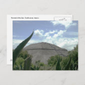 Pyramide der Sonne, Teotihuacan, Mexiko Postkarte (Vorne/Hinten)