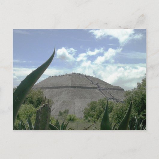 Pyramide der Sonne, Teotihuacan, Mexiko Postkarte (Vorderseite)