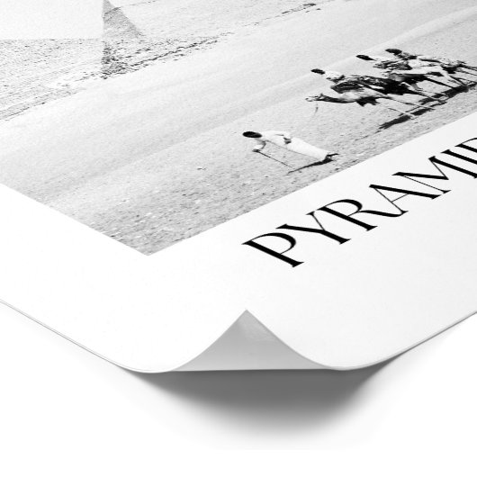 Pyramide des ägyptischen Fotos Poster (Ecke)
