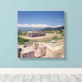 Pyramide des gefiederten Schlangens Leinwanddruck (Insitu (Holzboden))