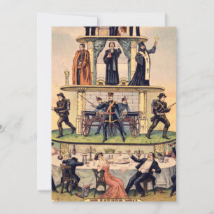 Pyramide des kapitalistischen Systems Einladung