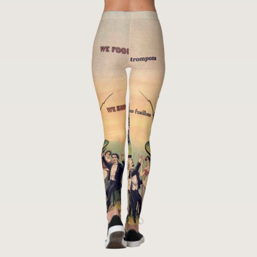 Pyramide des kapitalistischen Systems Leggings (Rückseite)