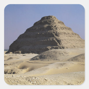 Pyramide des Königs Djoser Altes Königreich Quadratischer Aufkleber