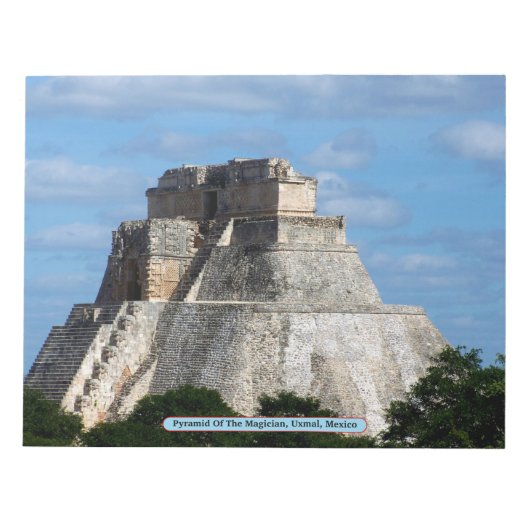 Pyramide des Magier, Uxmal, Mexiko Notizblock (Vorderseite)