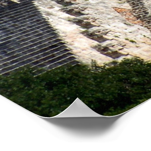 Pyramide des Magier, Uxmal, Mexiko Poster (Ecke)
