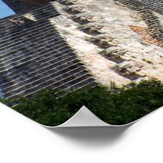 Pyramide des Magier, Uxmal, Mexiko Poster (Ecke)