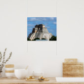 Pyramide des Magier, Uxmal, Mexiko Poster (Küche)