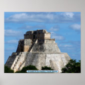 Pyramide des Magier, Uxmal, Mexiko Poster (Vorne)