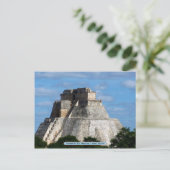 Pyramide des Magier, Uxmal, Mexiko Postkarte (Stehend Vorderseite)