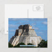 Pyramide des Magier, Uxmal, Mexiko Postkarte (Vorne/Hinten)