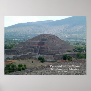 Pyramide des Mond-Plakats Poster