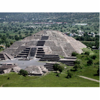 Pyramide des Mondes, Teotihuacan, Mexiko Freistehende Fotoskulptur