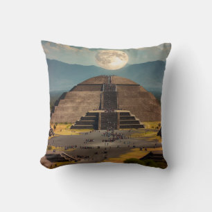 Pyramide des Mondes, Teotihuacan, Mexiko-Reise Kissen