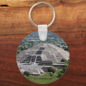 Pyramide des Mondes, Teotihuacan, Mexiko Schlüsselanhänger (Vorderseite)