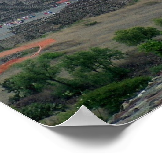 Pyramide des Mondplakats Poster (Ecke)