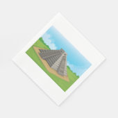 Pyramide des Sonnenpapiers Napkins Serviette (Ecke)